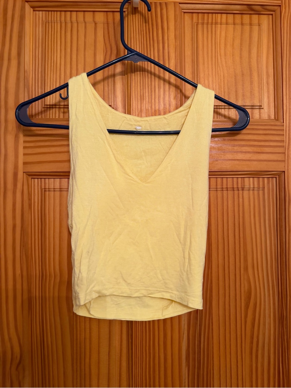 Lulu's Soft Yellow V-Neck Tank